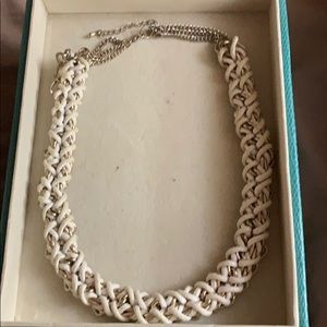 Gold braided cord necklace